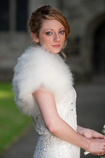 Wedding Photography: Bride at Wroxall Abbey, Warwickshire