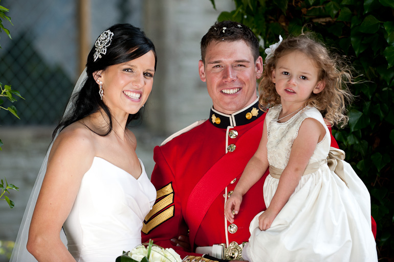 Military Wedding Photography: Bride and her Military Groom at Salford Priors, Warwickshire